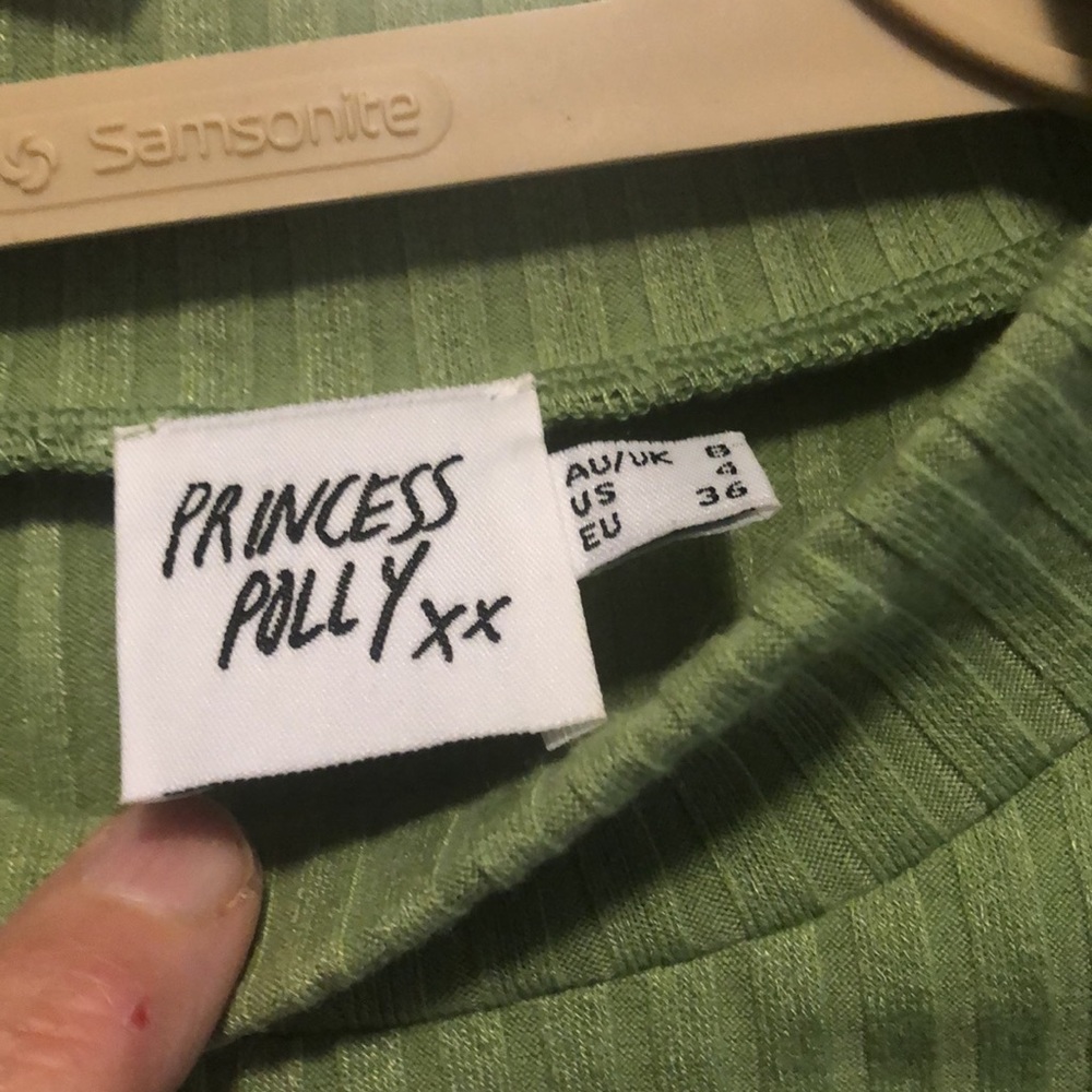 Princess Polly mock neck cropped shirt - Picture 2 of 4